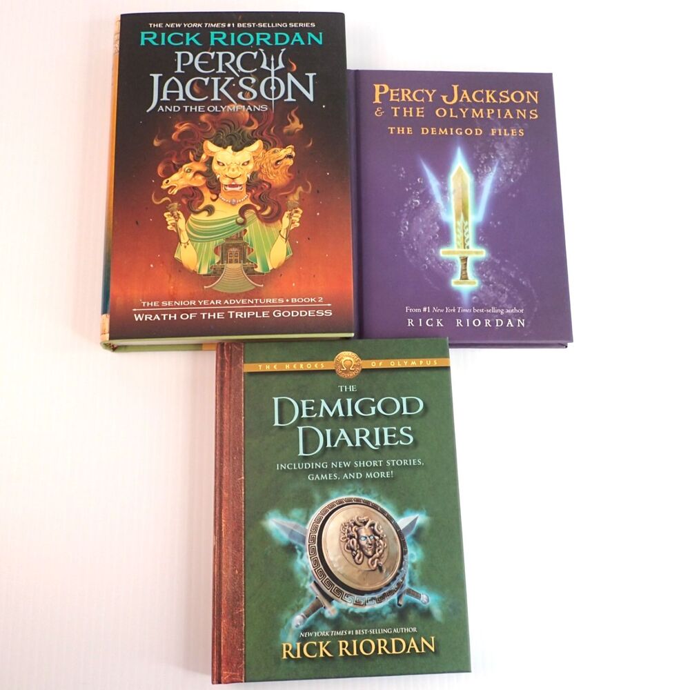 Percy Jackson & the Olympians Rick Riordan Hardcover Book Lot of 3